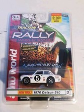 Auto World XTraction Rally World Stage '70 Datsun 510 iWheels HO Slot Car Ver B