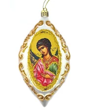 Religious Christmas Tree Ornament Guardian Angel Icon Orthodox Catholic Gift