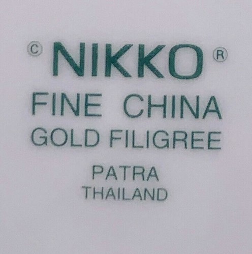 Vintage Nikko Fine China Gold Filigree Bread & Butter Plate 6 1/2" Gilded Edge - Picture 4 of 8