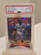 1998 Topps Finest - No Protector Refractor #90 Tony Gwynn PSA 10