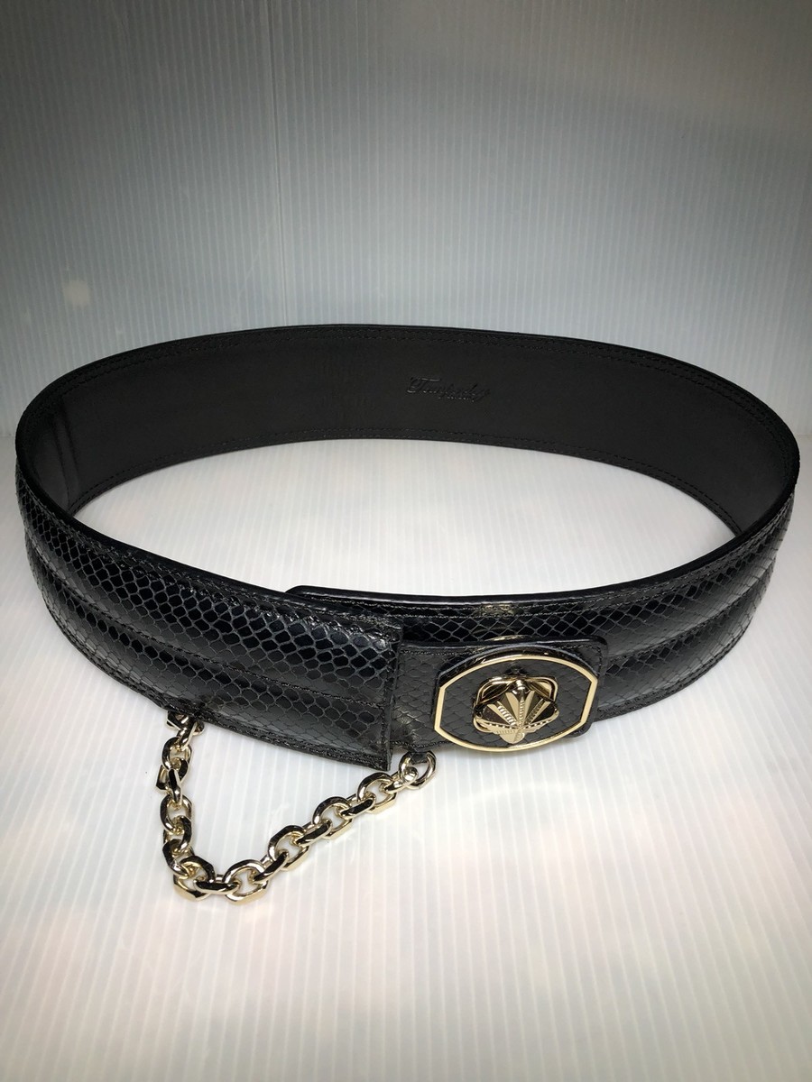Temperley London Belt Leather belt Temperley London Black size S International in  main image 3