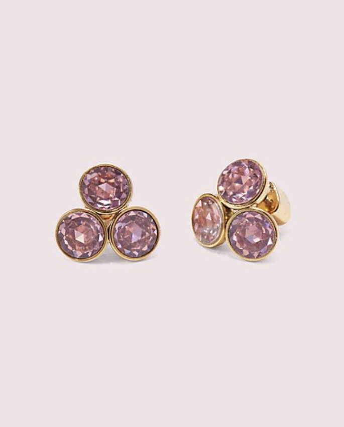 NWT Kate Spade Reflecting Pool Small Cluster Studs WBRUH516 Pink (650)