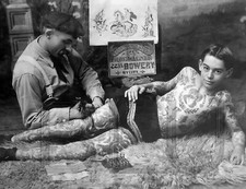 Vintage Tattoo Image 14 x 11" Photo Print