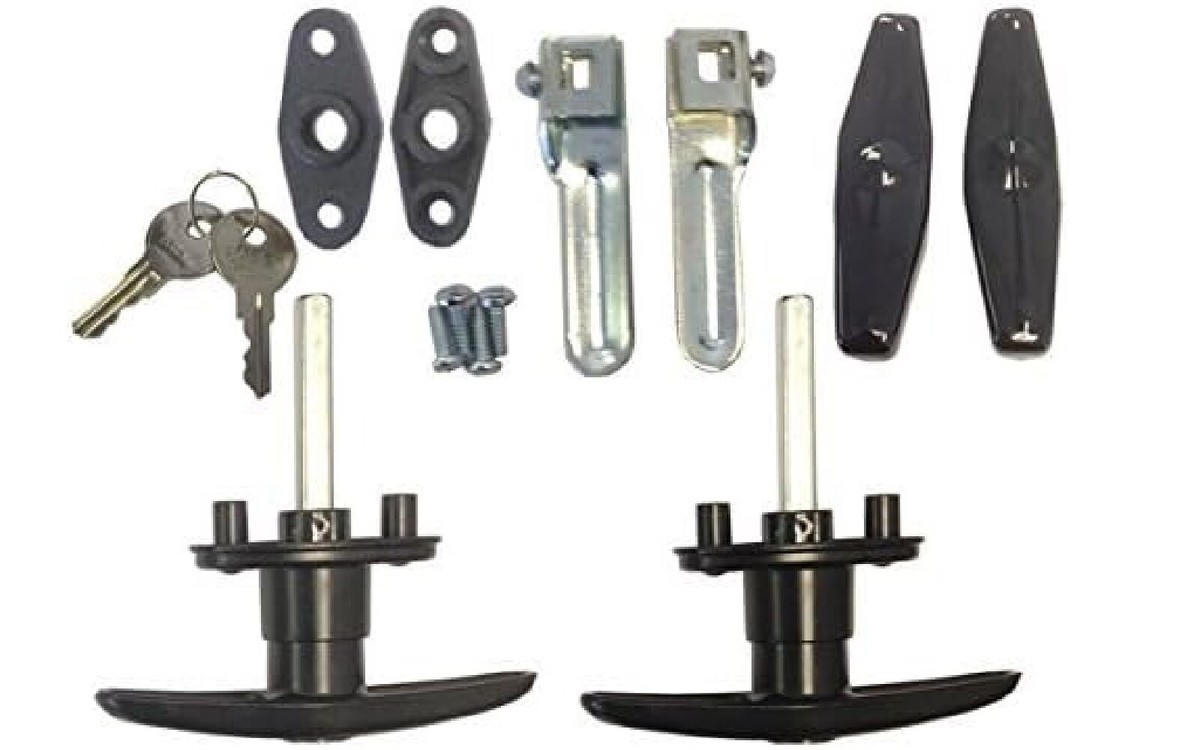 Starcraft Universal Complete Truck Door Cap T-Handle Lock Set T