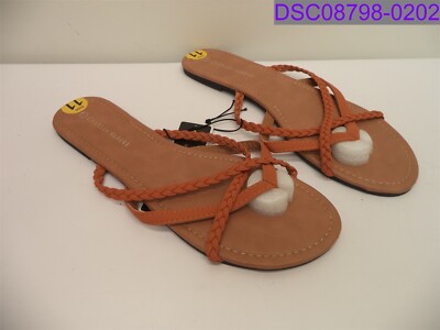 Size 11 Women Shoes Charles Albert Braided xCross Tan Selene-2 Sandal 3369-9950
