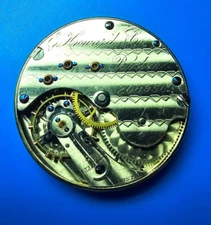 18 SIZE / N SIZE E. HOWARD SERIES 7 GRADE 4 POCKET WATCH MOVEMENT PARTS