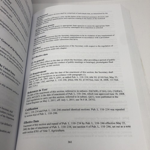 United States Code Title 21 Food and Drugs 2/2 2018 Edition The Law Library - Imagen 6 de 9