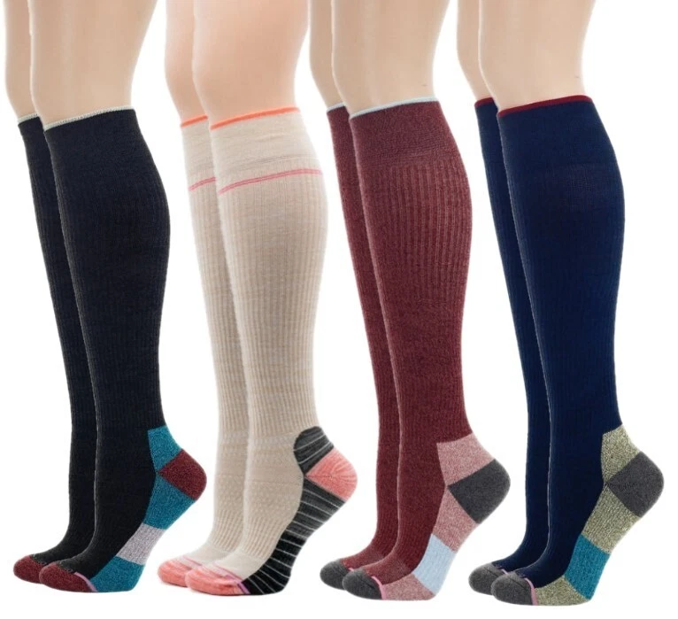 Dr. Motion Women Outdoor Half-Cushion Compression Knee High Socks (4 Pairs)
Opens in a new window or