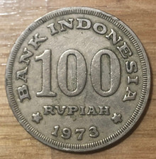 1973 One Hundred Rupiah INDONESIA 100 Rupiah CEV61