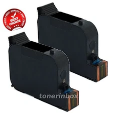 2PK Rem. #15 (C6615DN) Black Ink Cartridge for Deskjet FAX Officejet PSC  Series