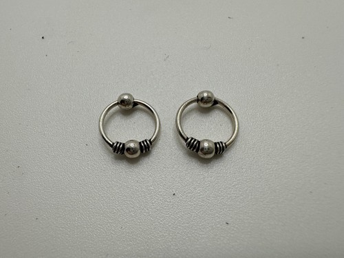 Balinesische Creolen 11 mm Sterlingsilber - Bild 3 von 4
