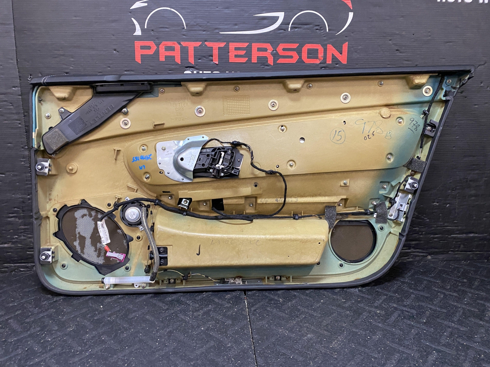 07-11 BENTLEY CONTINENTAL GT COUPE FRONT DRIVER LEFT INTERIOR DOOR TRIM PANEL