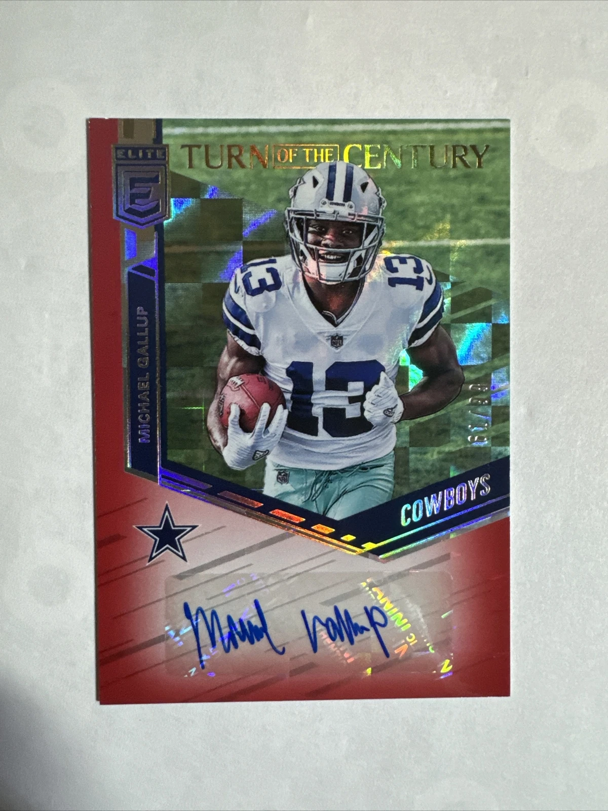 Michael Gallup Panini Donruss Elite Turn of the Century Autograph #MGL Base