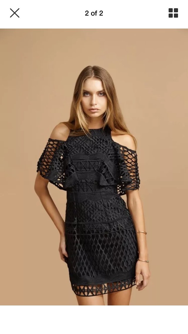 Kookai Crown Lace Dress 38 Black (j12) | eBay Australia