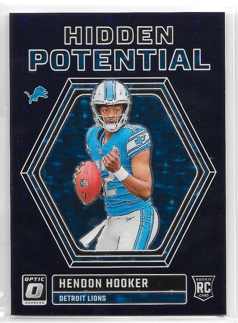 2023 Panini Donruss Optic Hendon Hooker Hidden Potential Purple Stars FOTL /25