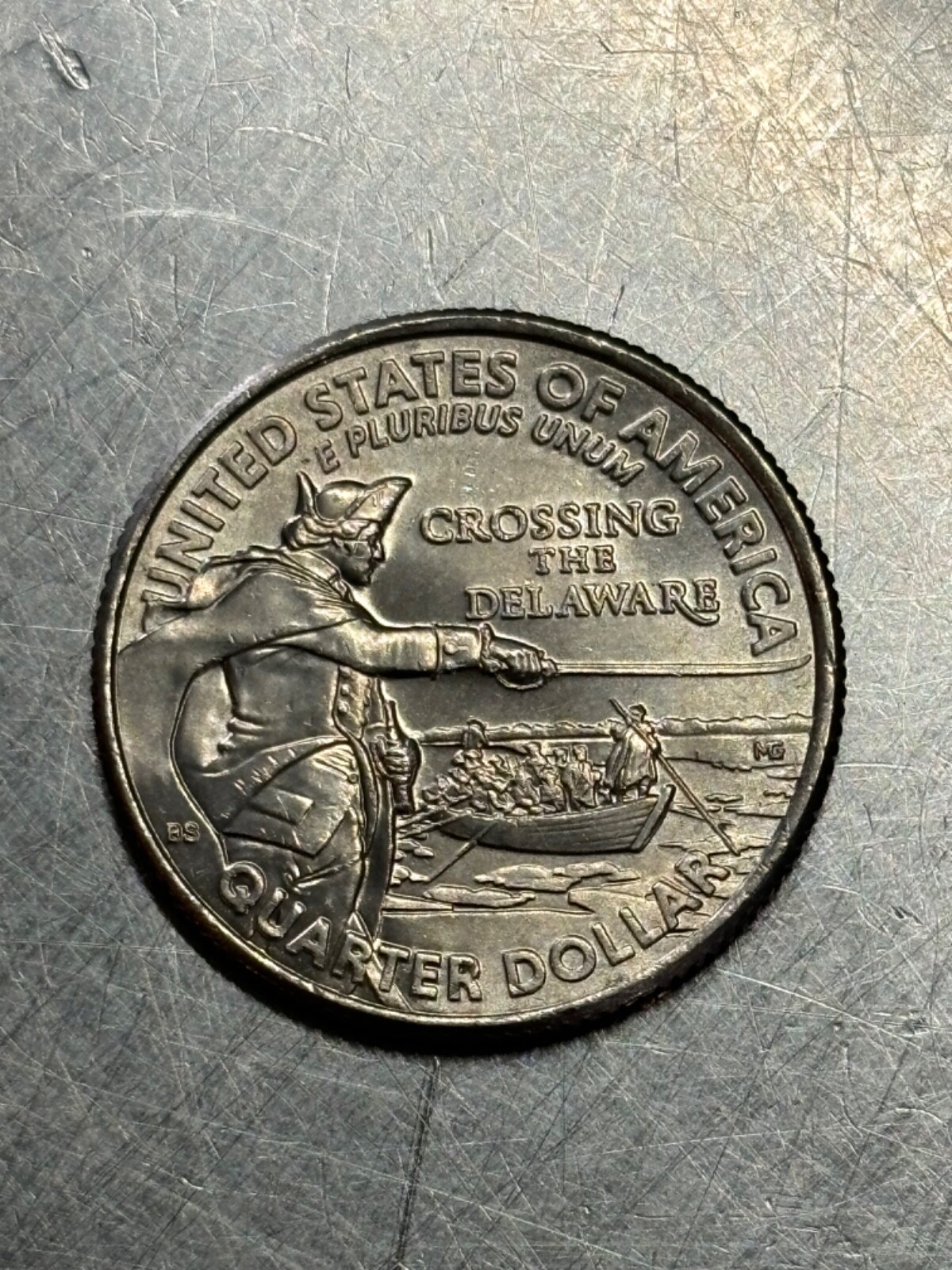 2021 Crossing The Delaware Quarter Error List - cw84477