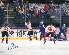 ERIN AMBROSE SIGNED CANADA WOMENS 2024 WORLD CHAMPIONS GWG  8X10 PHOTO PROOF