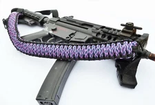 60" Tactical 550 Paracord Gun Rifle Bow Shotgun Sling 1 or 2 Point LOLLIPOP