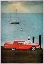 1960 Ford Thunderbird Red T-bird Classic Car Auto Vintage 60s Print Ad 1960 Ford Thunderbird Red T-bird Classic Car Auto Vintage 60s Print Ad