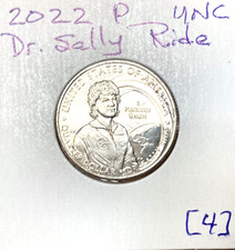 2022 P DR. SALLY RIDE Quarter Unc from Bank-Wrapped Roll Quan Disc