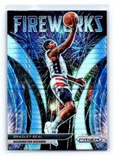 2022 Prizm #9 Bradley Beal Hyper Fireworks Prizm Washington Wizards