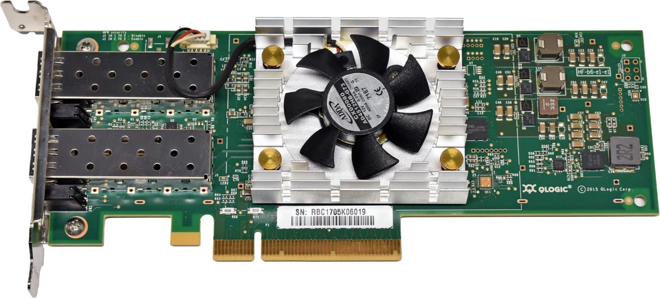 QLogic FastLin BC0110405-37 QL45212HLCU Dual-Port 25G SFP28 PCIe3.0 x8 NIC LP - Bild 3 von 4