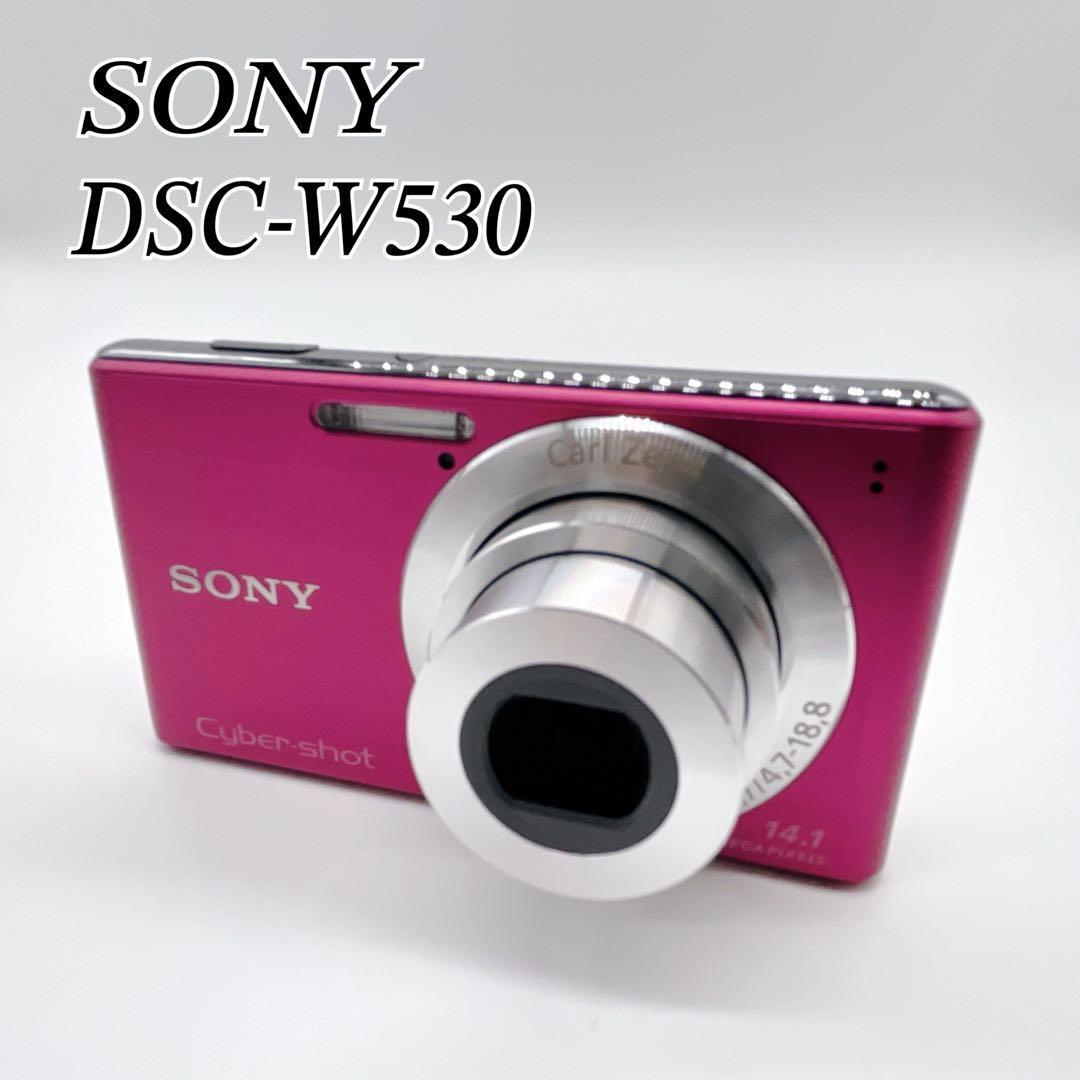 SONY デジカメ サイバーショット DSC-W530 ピンク Sony Cyber-shot DSC-W530 14.1MP Compact Digital Camera 4 x Optical