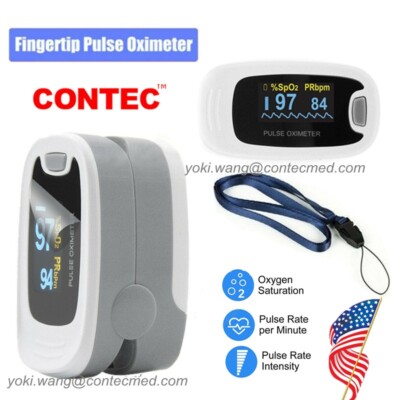 CONTEC Fingertip Pulse Oximeter OLED Digital Blood Oxygen Saturation Machine New