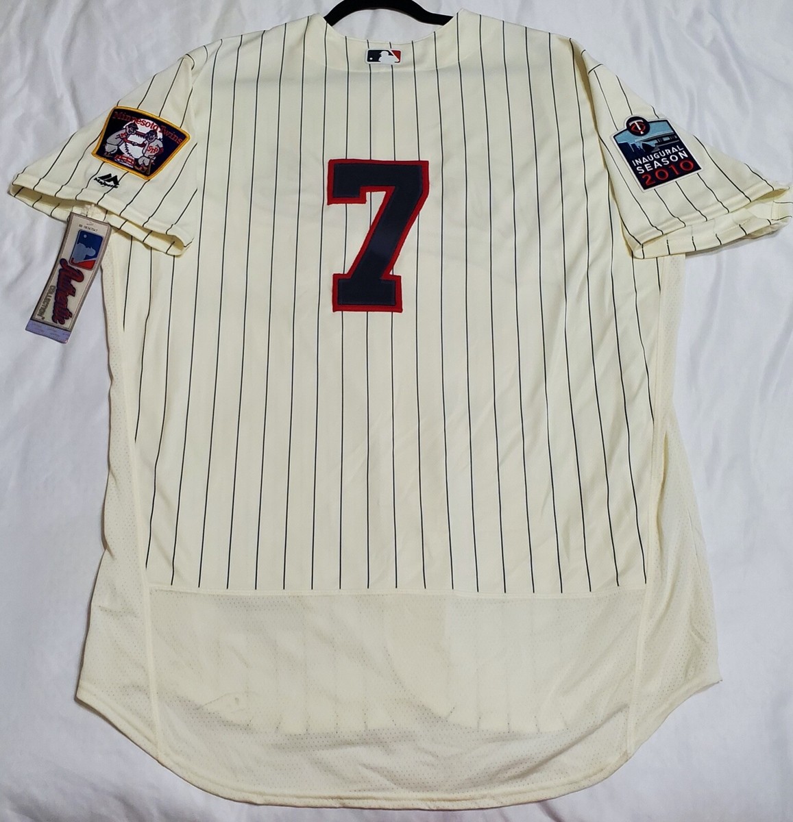 Majestic AUTHENTIC SIZE 44 LARGE MINNESOTA TWINS JOE MAUER FLEX