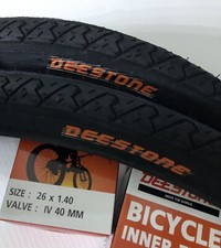 2 COPERTONI MTB  26 X 1.40 Slick DEESTONE + 2 CAMERE 26 MTB Strada Nuovi Arrivi