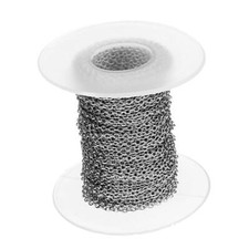 1 Roll Vintage Stainless Steel Chains, Cable Chain Jewelry Making