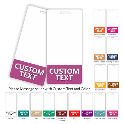 Custom Printed Badge Buddy Print On Both Sides  Durable Waterproof vertical