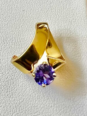 Amethyst 18k Anhänger faltbar schönes Geschenk We ve More Schmuck + Vintage Uhren