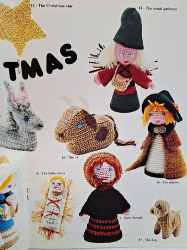 Nativity Scene Crochet Pattern Mon Tricot Bits Yarn Christmas Craft Dolls Dec 77 - Picture 6 of 9