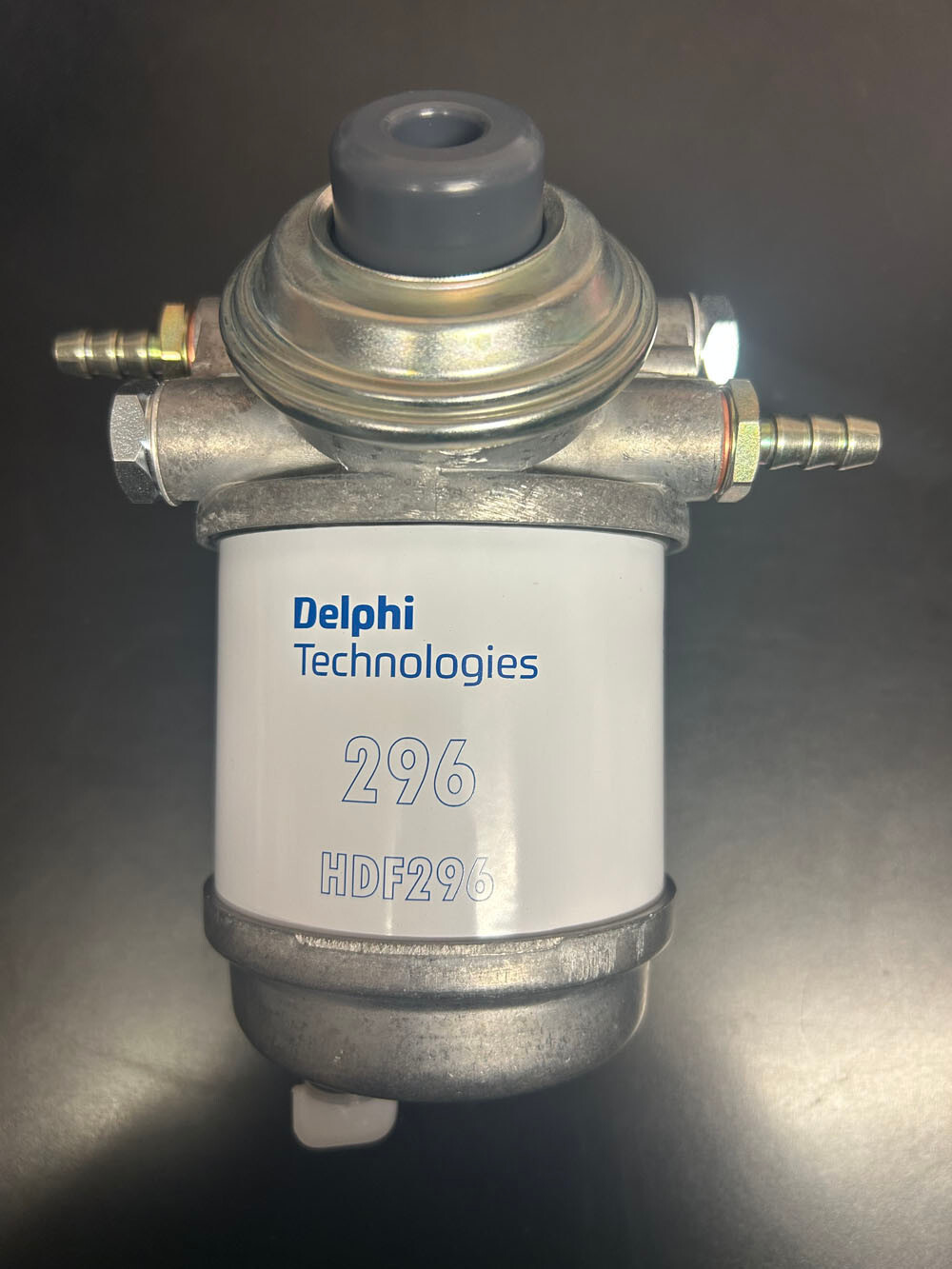 Bosch Diesel Fuel Filter Water Trap Primer with Metal Base Drain and 10mm Hose-image