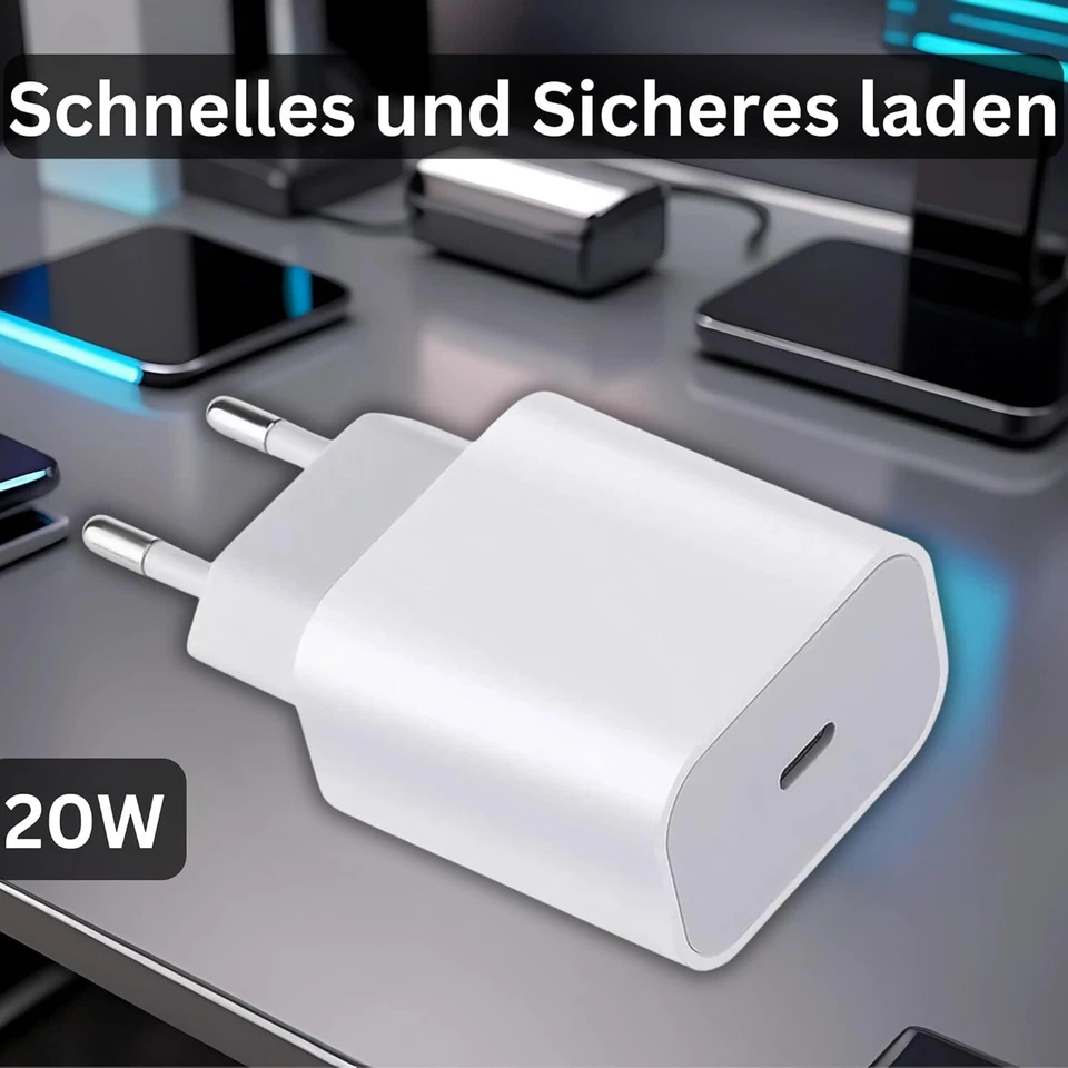 20W Ladegerät 60W ladekabel für iPhone 15 16 Plus/Pro/Pro Max USB C Adapter - Bild 3 von 4