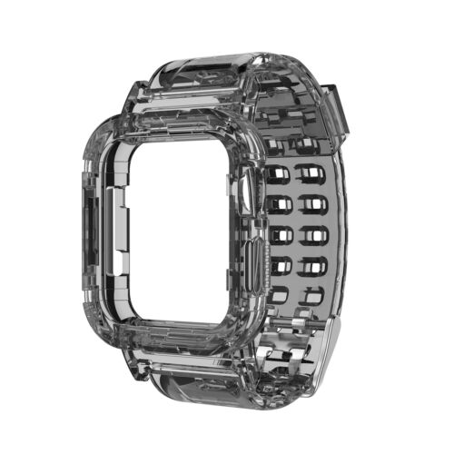 Correa de estuche transparente resistente para Apple Watch Series SE/6/5/4/3/2/1 44/40/42/38 mm - Imagen 8 de 32