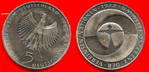 ALLEMAGNE . 5 MARK 1982 F . CONFERENCE DES NATIONS UNIES . SPLENDIDE / A. UNC
