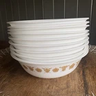 Vintage Corelle Butterfly Gold Cereal Bowls - Set of 9
