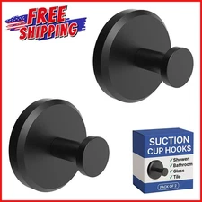 BATHROOM SUCTION HOOKS HANGER Waterproof Rustproof Kitchen Hang Rubber Holder