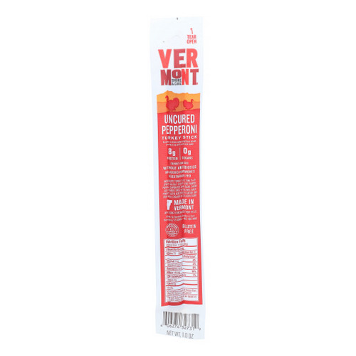 Palos reales de pavo pepperoni 1 oz (estuche de 24) de Vermont Smoke - Imagen 1 de 1