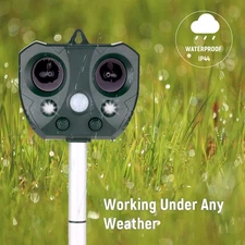 Solar Ultrasonic Repeller Waterproof Outdoor Pest Animal Expeller With YTFV