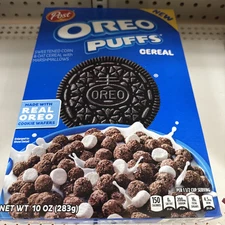 Post Oreo Puffs Cereal 10 oz