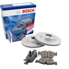 BOSCH Satz Bremsbeläge + Bremsscheiben belüftet vorne für Peugeot 2008 I CU 