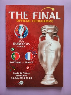 EURO 2016 FINALE Portugal-Frankreich Offizielles UEFA-Programm EM (english)
