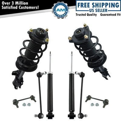 8 Piece Kit Front Strut Assemblies Rear Shock Absorbers & Links LH RH for AWD