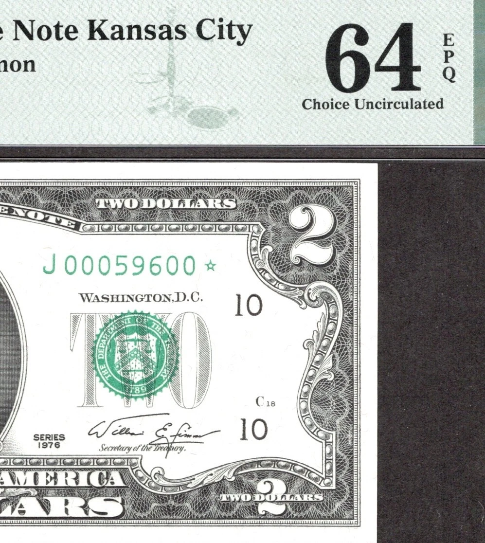 $2 1976 Grade 64 US Federal Reserve Small Notes for sale | eBay
