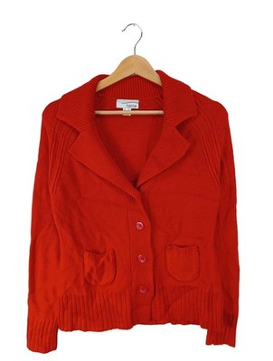 HEINE Cardigan Damen Jacke Gr. DE 42 rot Casual-Look