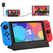 Compact 4K HDMI Dock for Switch - Portable with Smart Charging Protection