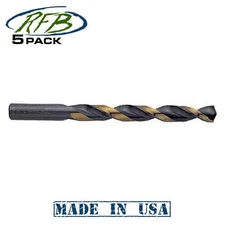 Milwaukee 48-89-1021 Thunderbolt 21/64" Black & Bronze Twist Drill Bit 5 Pack